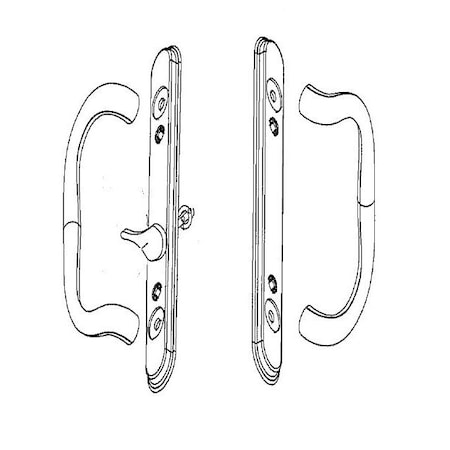 Strybuc Patio Door Handle Set 13-409MNBZ